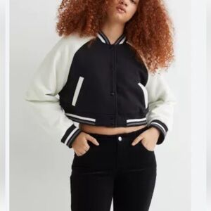 Cropped Varsity Jacket